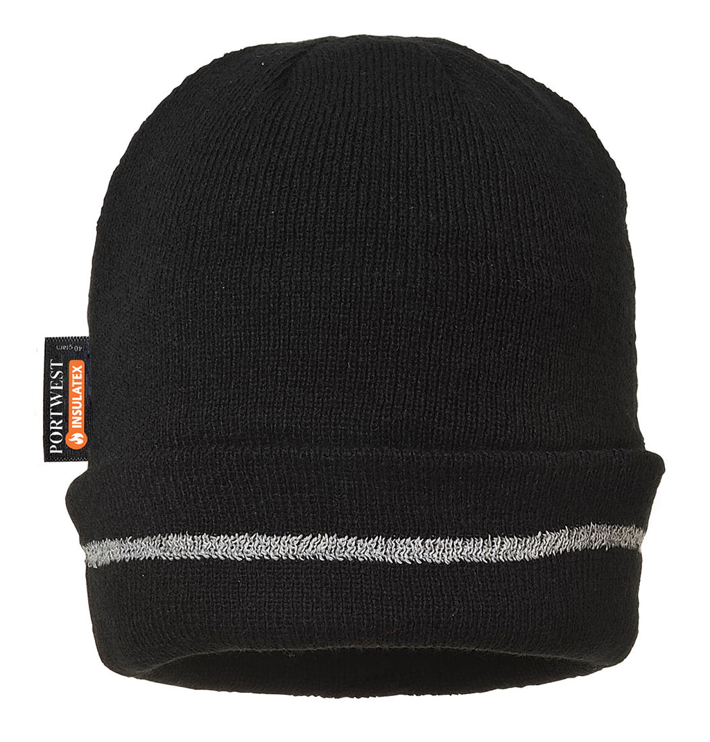 Portwest Knitted Hat Reflective Trim B023