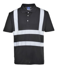Portwest F477 Iona Wicking Polyester Work Wear Poloshirt with Reflective Tape