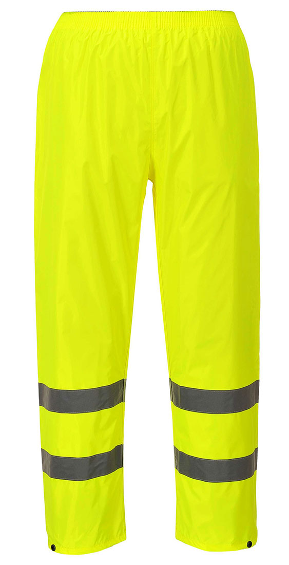 Portwest H441 Lightweight Hi-Vis Waterproof Pants with Reflective Tape ANSI