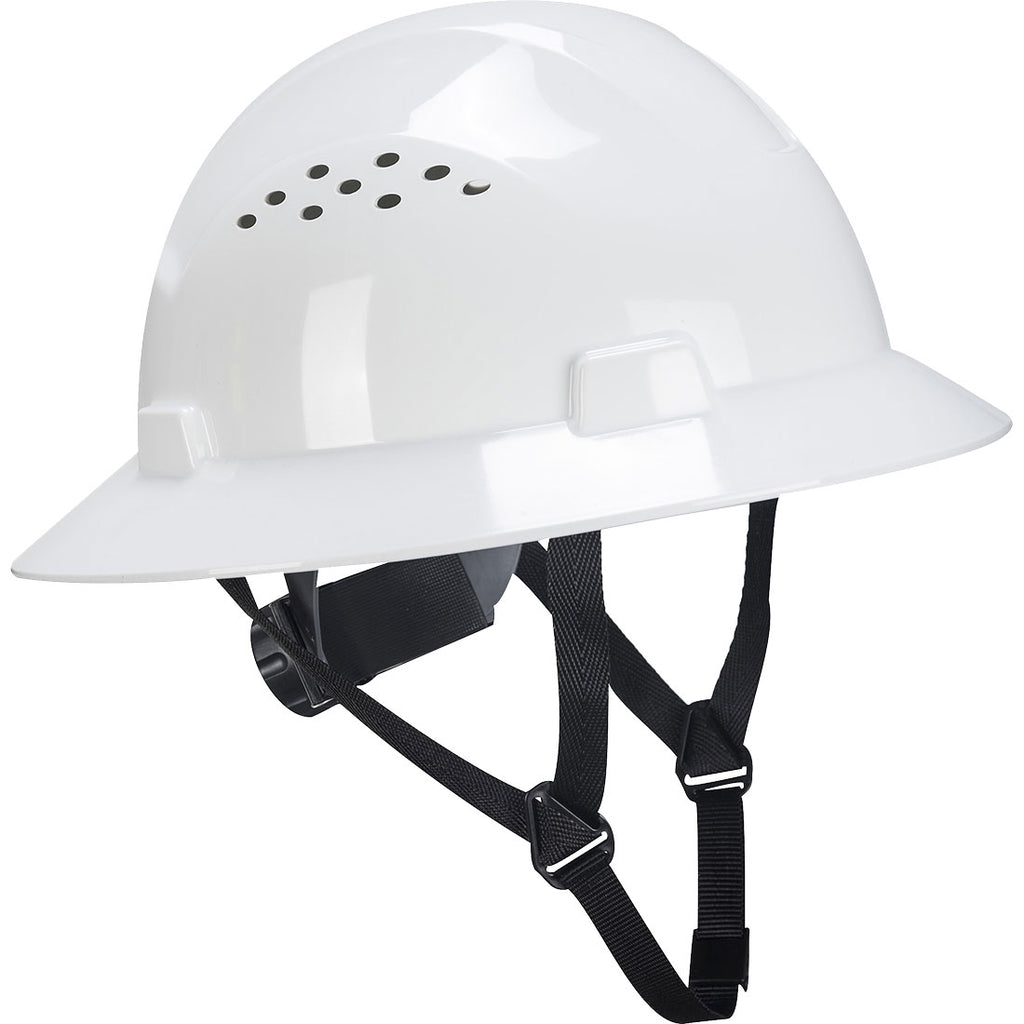 Portwest PW52 Future Vented Construction Hard Hat with Full Brim Protection ANSI