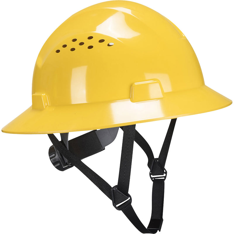 Portwest PW52 Future Vented Construction Hard Hat with Full Brim Protection ANSI