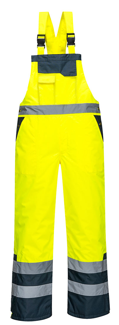 Portwest Contrast Bib and Brace Lined S489