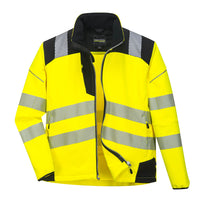 Portwest T402 Vision Reflective Hi-Vis Safety Softshell Waterproof Jacket ANSI