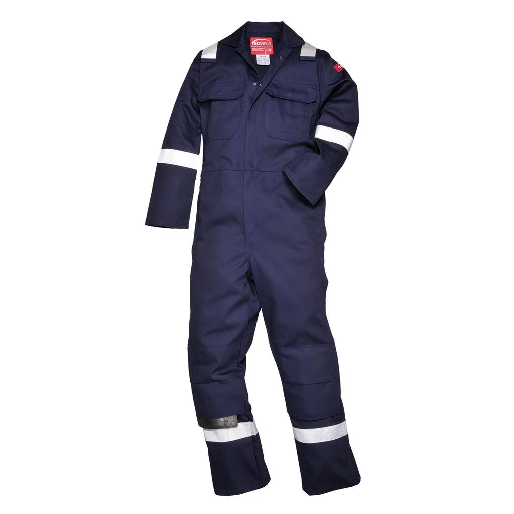 Portwest UBIZ5 Bizweld Iona Protective FR Reflective Safety Coverall ASTM NFPA