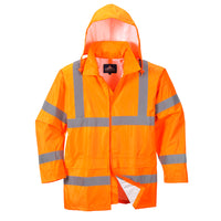 Portwest UH440 Hi-Vis Reflective Waterproof Hooded Safety Work Jacket ANSI