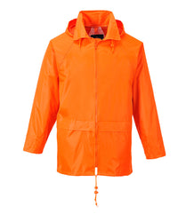 Portwest US440 Classic Waterproof  Rain Jacket wth Pack Away Hood & Sealed Seams